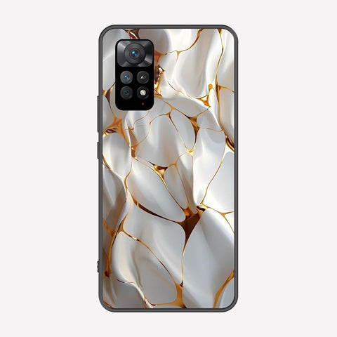 Xiaomi Redmi Note 11 Pro 5G Cover - Luxury Gold Marble Series - Premium Printed Metal soft Bumper shock Proof Case