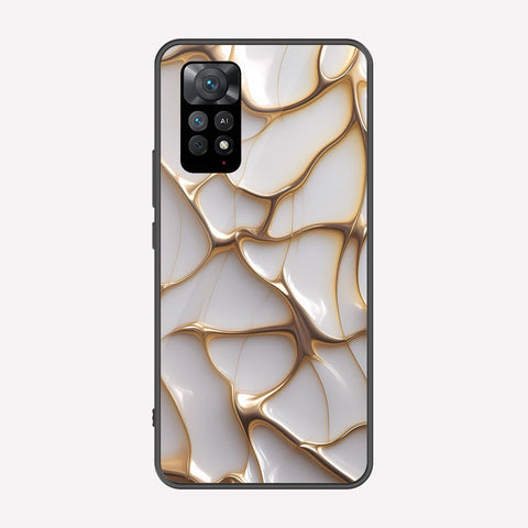 Xiaomi Redmi Note 11 Pro Plus 5G Cover - Luxury Gold Marble Series - Premium Printed Metal soft Bumper shock Proof Case