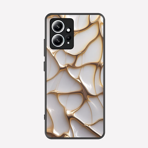 Xiaomi Redmi Note 12 4G Cover - Luxury Gold Marble Series - Premium Printed Metal soft Bumper shock Proof Case