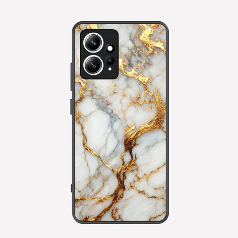 Xiaomi Redmi Note 12 4G Cover - Luxury Gold Marble Series - Premium Printed Metal soft Bumper shock Proof Case