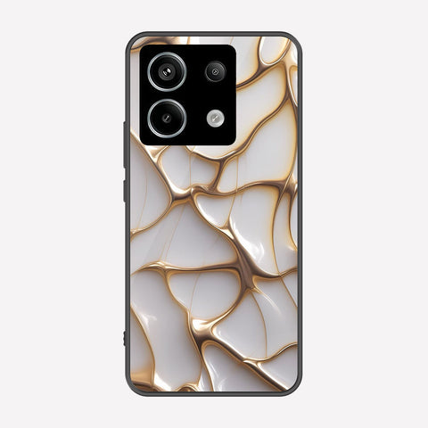 Xiaomi Redmi Note 13 Pro 5G Cover - Luxury Gold Marble Series - Premium Printed Metal soft Bumper shock Proof Case
