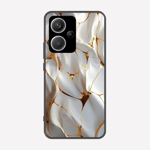 Xiaomi Redmi Note 13 Pro Plus 5G Cover - Luxury Gold Marble Series - Premium Printed Metal soft Bumper shock Proof Case