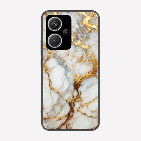Xiaomi Redmi Note 13 Pro Plus 5G Cover - Luxury Gold Marble Series - Premium Printed Metal soft Bumper shock Proof Case
