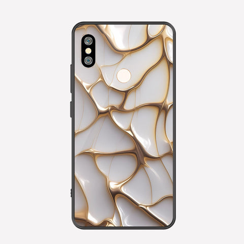 Xiaomi Redmi Note 5 AI Dual Camera Cover - Luxury Gold Marble Series - Premium Printed Metal soft Bumper shock Proof Case