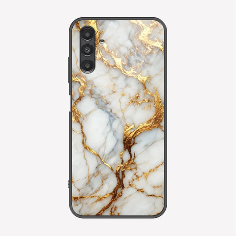 Samsung Galaxy A13 5G Cover - Luxury Gold Marble Series - Premium Printed Metal soft Bumper shock Proof Case