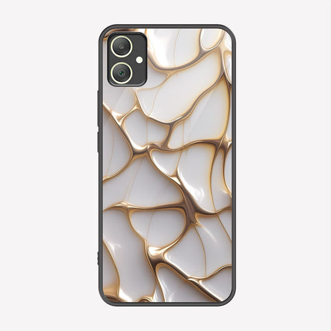 Samsung Galaxy A05 Cover - Luxury Gold Marble Series - Premium Printed Metal soft Bumper shock Proof Case
