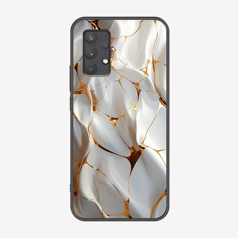 Samsung Galaxy A33 5G Cover - Luxury Gold Marble Series - Premium Printed Metal soft Bumper shock Proof Case