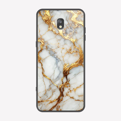 Samsung Galaxy J7 Core / J7 Nxt Cover - Luxury Gold Marble Series - Premium Printed Metal soft Bumper shock Proof Case