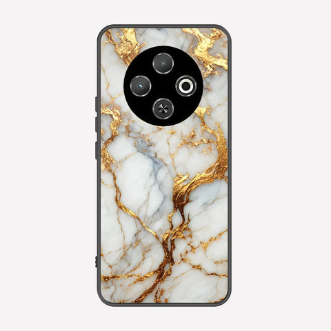 Tecno Spark 30C 4G Cover - Luxury Gold Marble Series - Premium Printed Metal soft Bumper shock Proof Case
