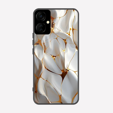 Tecno Spark 9 Pro Cover - Luxury Gold Marble Series - Premium Printed Metal soft Bumper shock Proof Case