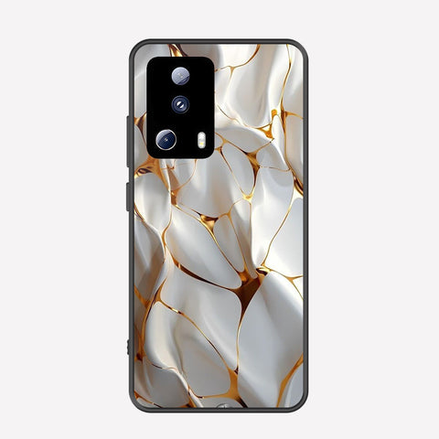 Xiaomi 13 Lite Cover - Luxury Gold Marble Series - Premium Printed Metal soft Bumper shock Proof Case