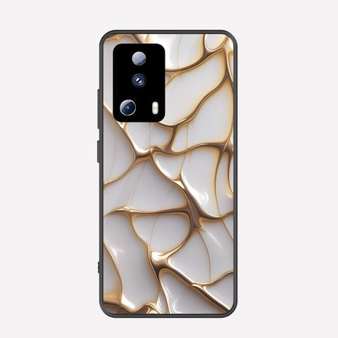 Xiaomi 13 Lite Cover - Luxury Gold Marble Series - Premium Printed Metal soft Bumper shock Proof Case
