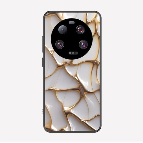 Xiaomi 13 Ultra Cover - Luxury Gold Marble Series - Premium Printed Metal soft Bumper shock Proof Case