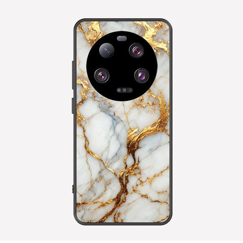 Xiaomi 13 Ultra Cover - Luxury Gold Marble Series - Premium Printed Metal soft Bumper shock Proof Case