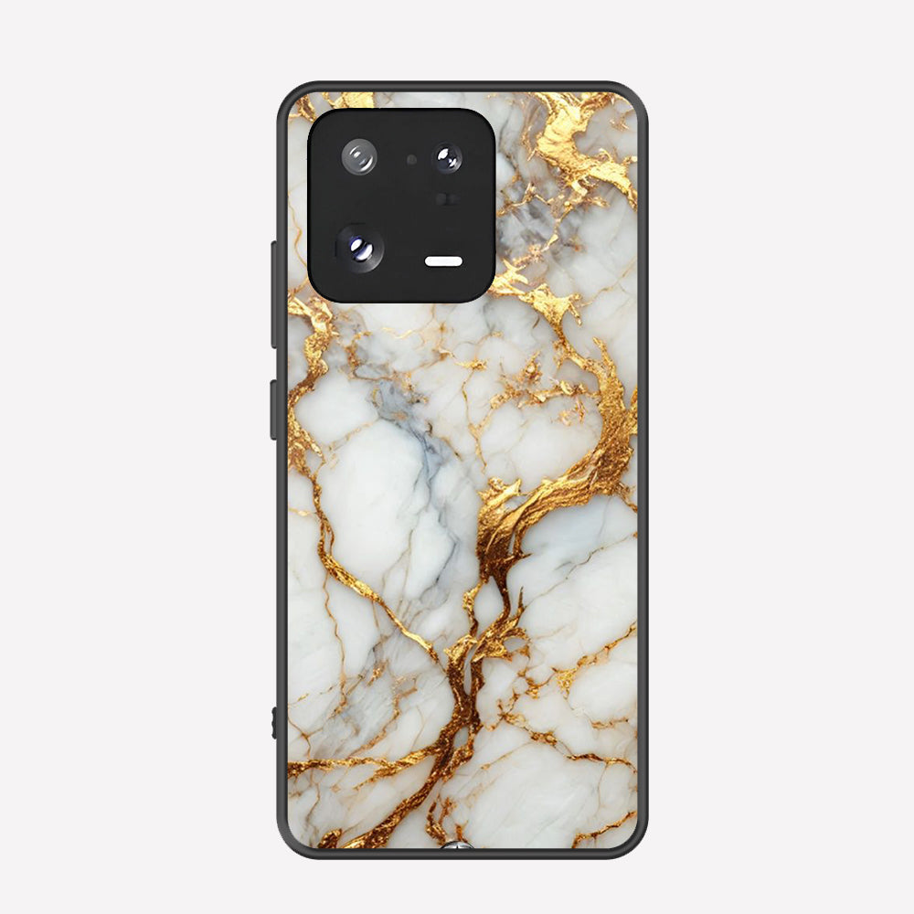 Xiaomi Civi 3 Cover - Luxury Gold Marble Series - Premium Printed Metal soft Bumper shock Proof Case