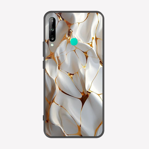 Huawei P40 Lite E Cover - Luxury Gold Marble Series - Premium Printed Metal soft Bumper shock Proof Case