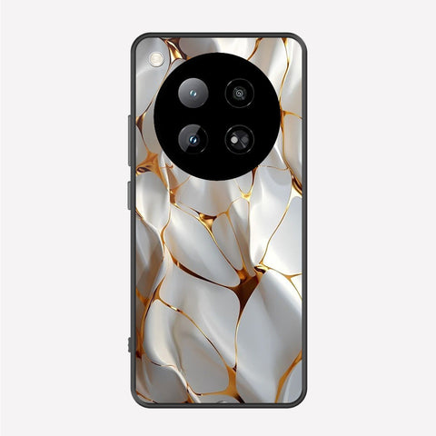 Infinix Zero 40 4G Cover - Luxury Gold Marble Series - Premium Printed Metal soft Bumper shock Proof Case