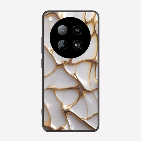 Infinix Zero 40 5G Cover - Luxury Gold Marble Series - Premium Printed Metal soft Bumper shock Proof Case