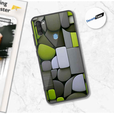 Samsung Galaxy A10 Cover - Stones Series - Premium Printed Metal soft Bumper shock Proof Case