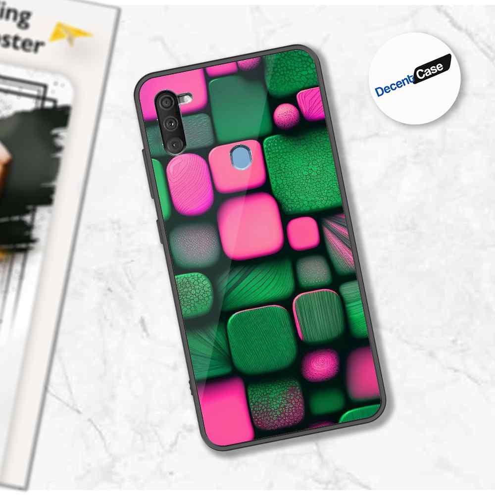 Samsung Galaxy A10 Cover - Stones Series - Premium Printed Metal soft Bumper shock Proof Case