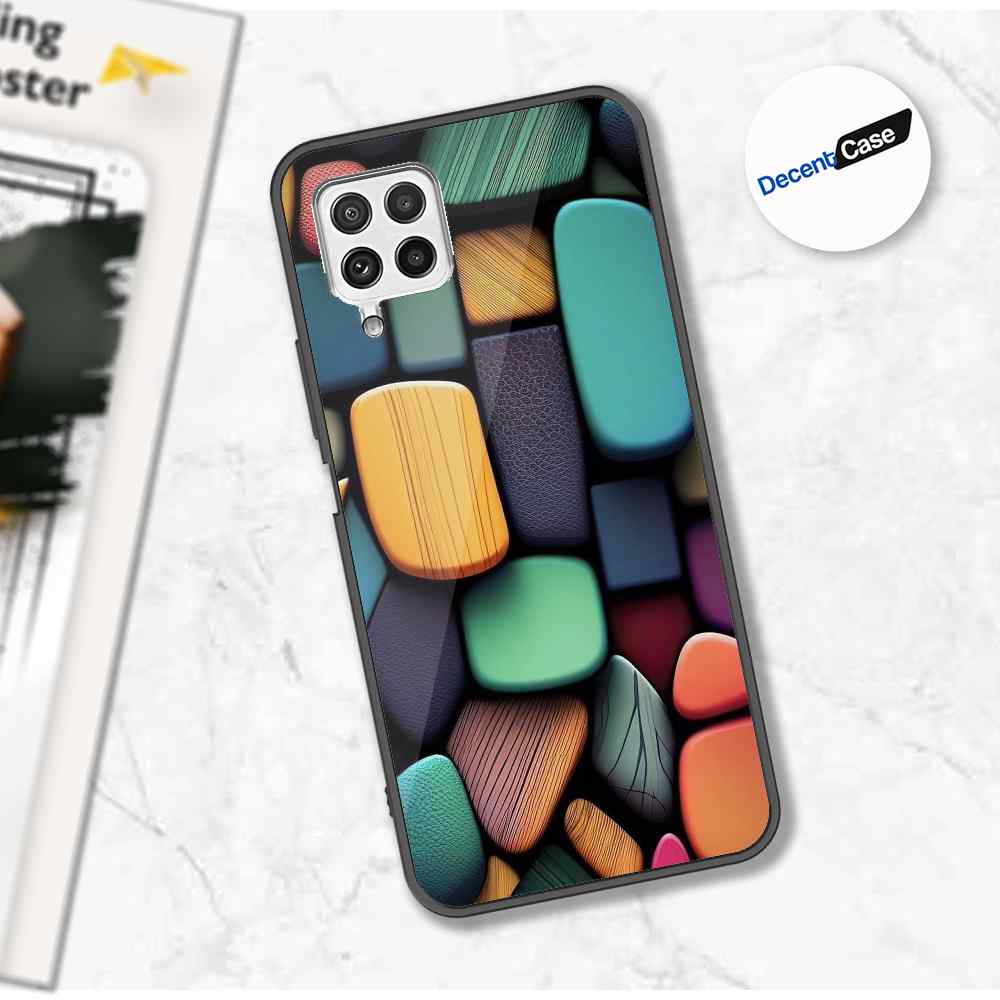 Samsung Galaxy A22 Cover - Stones Series - Premium Printed Metal soft Bumper shock Proof Case