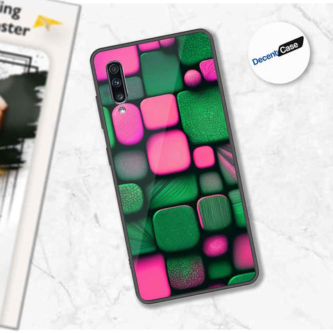 Samsung Galaxy A70 Cover - Stones Series - Premium Printed Metal soft Bumper shock Proof Case