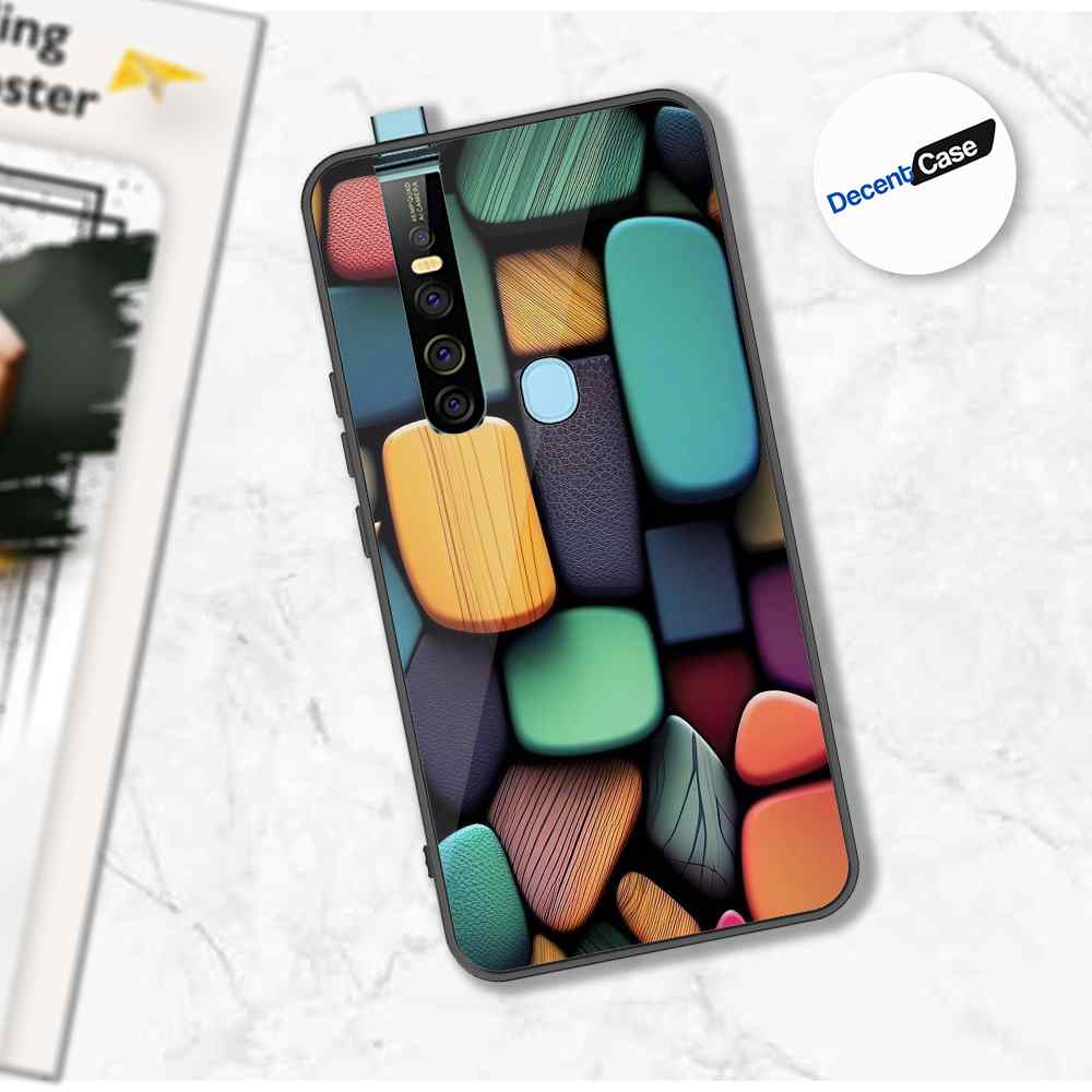 Tecno Camon 15 Premier Cover - Stones Series - Premium Printed Metal soft Bumper shock Proof Case