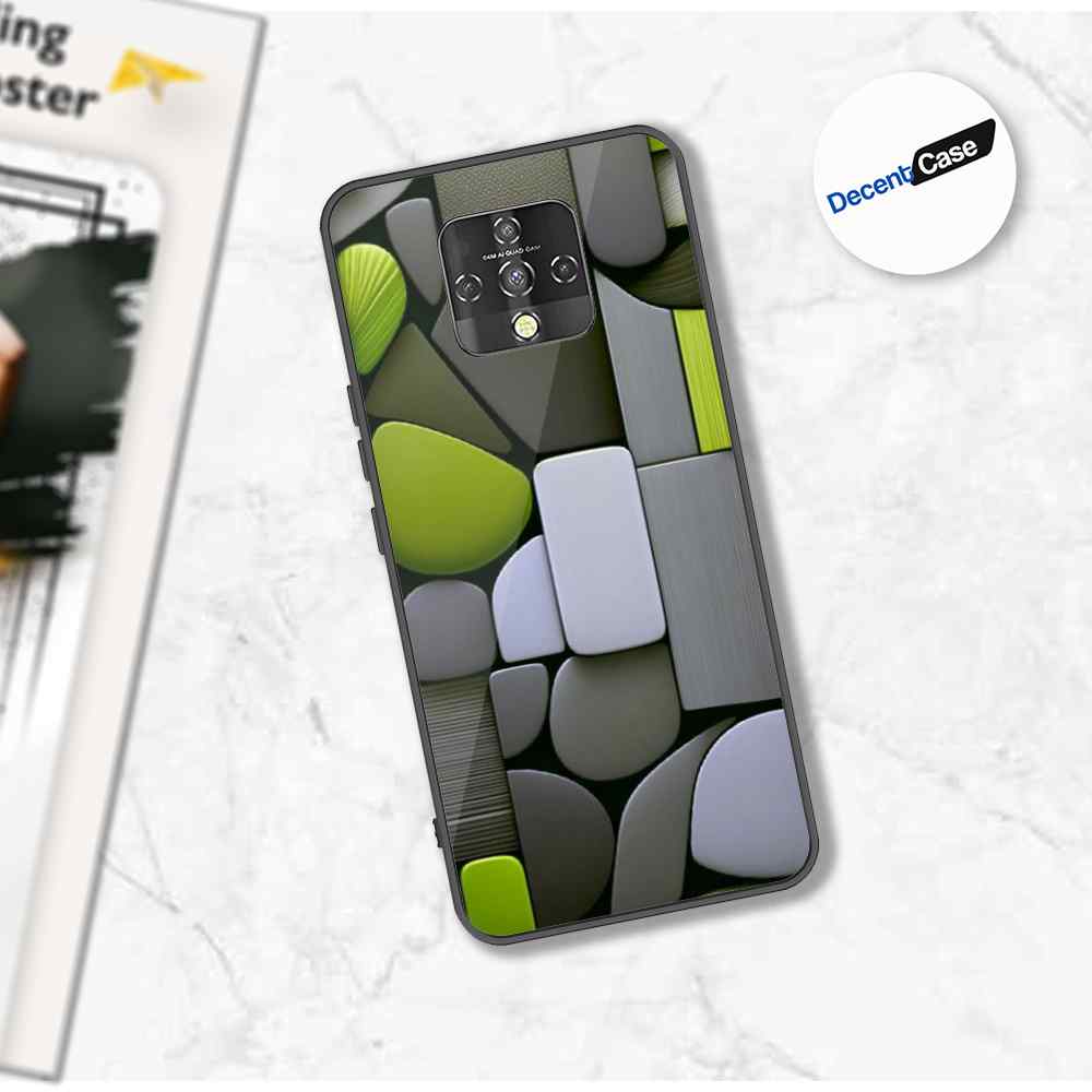 Tecno Camon 16 Cover - Stones Series - Premium Printed Metal soft Bumper shock Proof Case