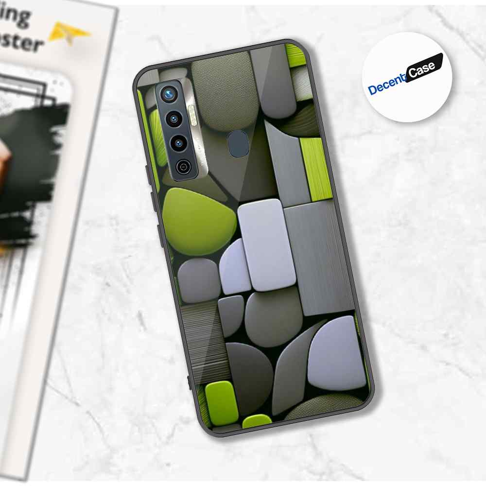Tecno Camon 17 Cover - Stones Series - Premium Printed Metal soft Bumper shock Proof Case