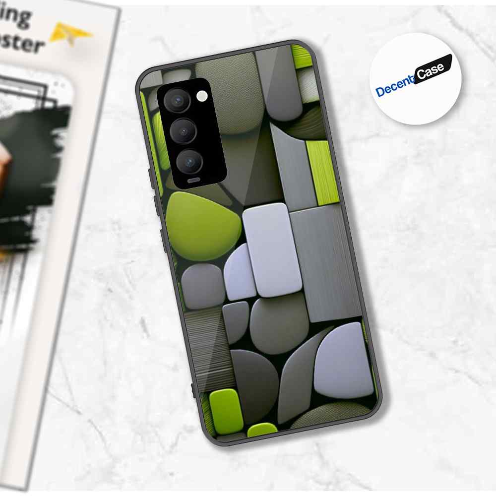 Tecno Camon 18T Cover - Stones Series - Premium Printed Metal soft Bumper shock Proof Case