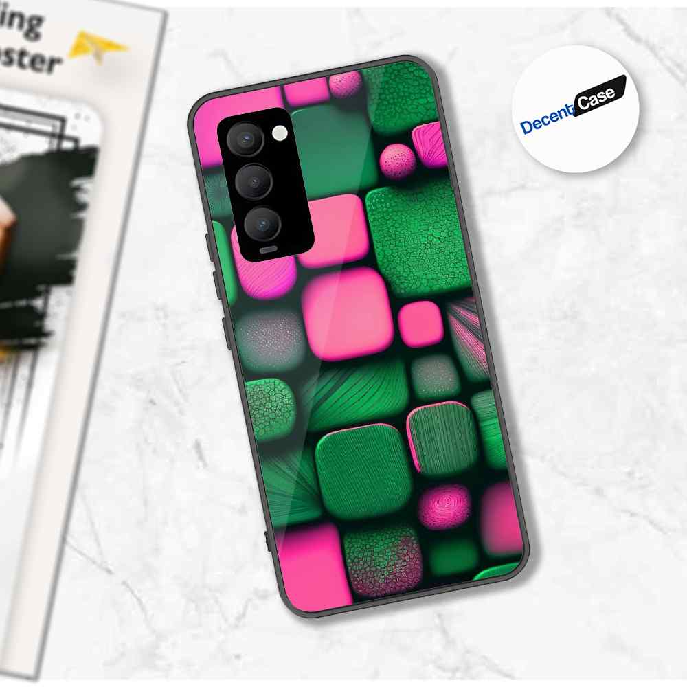 Tecno Camon 18T Cover - Stones Series - Premium Printed Metal soft Bumper shock Proof Case