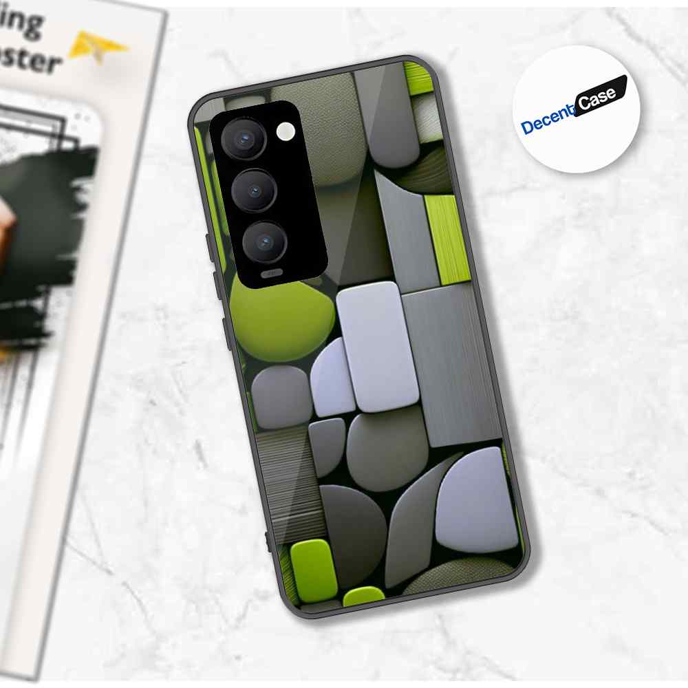 Tecno Camon 18 Premier Cover - Stones Series - Premium Printed Metal soft Bumper shock Proof Case