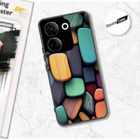 Tecno Camon 20 Cover - Stones Series - Premium Printed Metal soft Bumper shock Proof Case