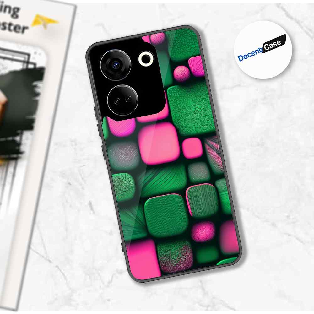 Tecno Camon 20 Pro Cover - Stones Series - Premium Printed Metal soft Bumper shock Proof Case