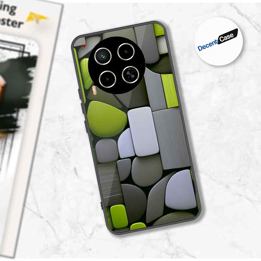 Tecno Camon 30 Cover - Stones Series - Premium Printed Metal soft Bumper shock Proof Case
