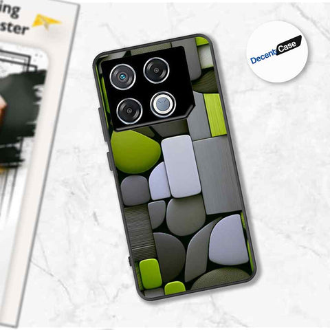 Infinix GT 20 Pro Cover - Stones Series - Premium Printed Metal soft Bumper shock Proof Case