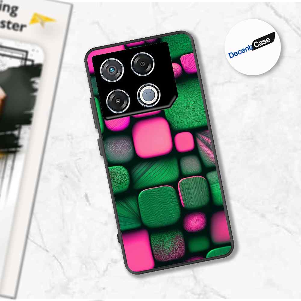 Infinix GT 20 Pro Cover - Stones Series - Premium Printed Metal soft Bumper shock Proof Case