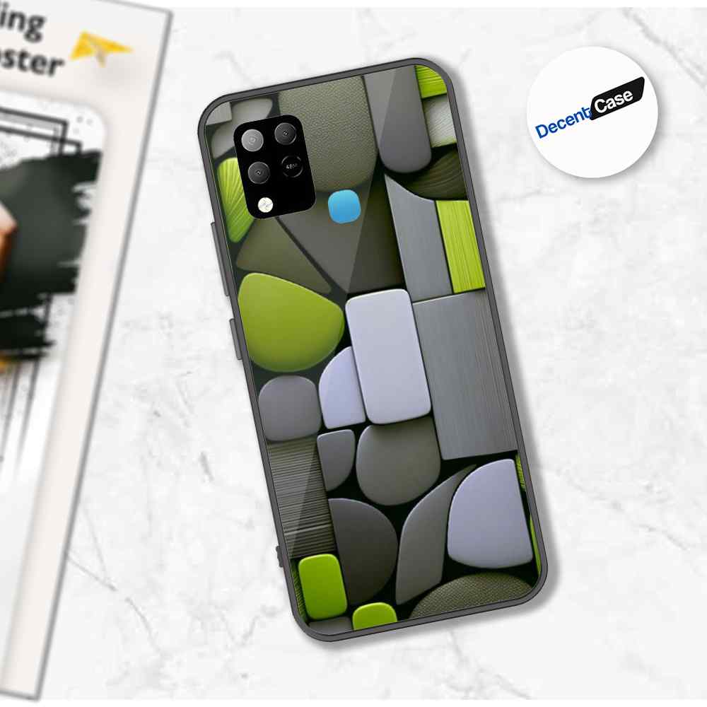 Infinix Hot 10s Cover - Stones Series - Premium Printed Metal soft Bumper shock Proof Case