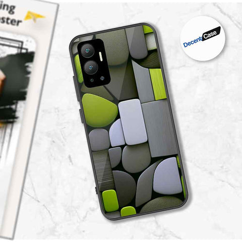 Infinix Hot 12 Cover - Stones Series - Premium Printed Metal soft Bumper shock Proof Case