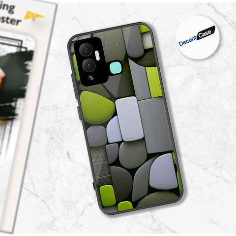 Infinix Hot 12i Cover - Stones Series - Premium Printed Metal soft Bumper shock Proof Case