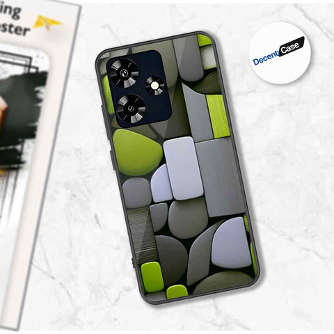 Infinix Hot 30 Cover - Stones Series - Premium Printed Metal soft Bumper shock Proof Case