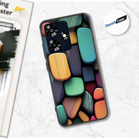 Infinix Hot 30 Cover - Stones Series - Premium Printed Metal soft Bumper shock Proof Case