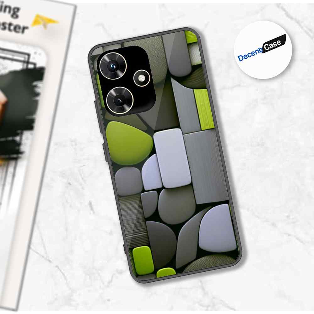 Infinix Hot 30i Cover - Stones Series - Premium Printed Metal soft Bumper shock Proof Case