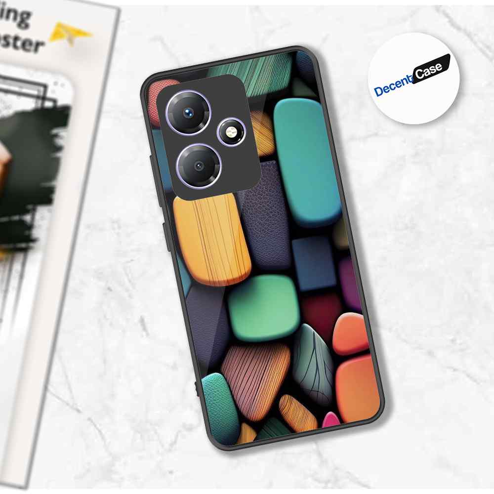 Infinix Hot 30 Play Cover - Stones Series - Premium Printed Metal soft Bumper shock Proof Case