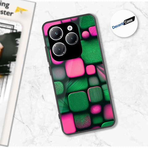 Infinix Hot 40 Cover - Stones Series - Premium Printed Metal soft Bumper shock Proof Case