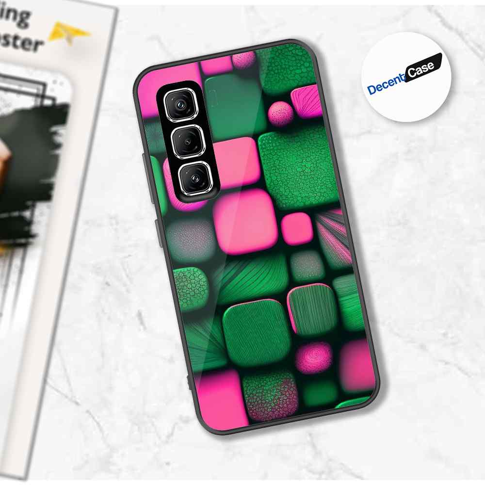 Infinix Hot 50 Pro Plus Cover - Stones Series - Premium Printed Metal soft Bumper shock Proof Case