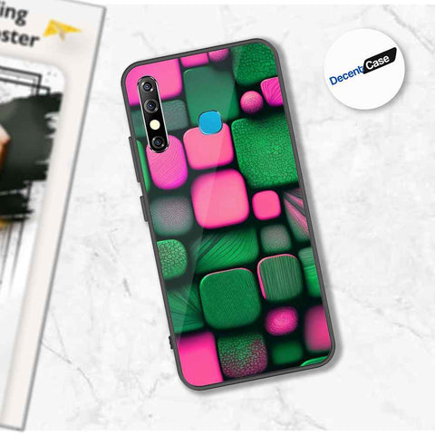 Tecno Spark 4 Cover - Stones Series - Premium Printed Metal soft Bumper shock Proof Case