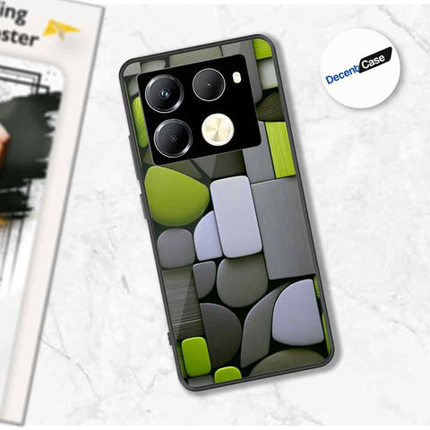 Infinix Note 40 Pro Cover - Stones Series - Premium Printed Metal soft Bumper shock Proof Case