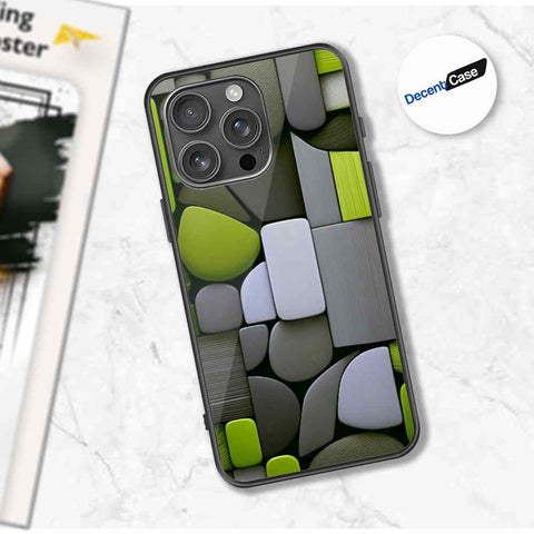 iPhone 14 Pro Cover - Stones Series - Premium Printed Metal soft Bumper shock Proof Case