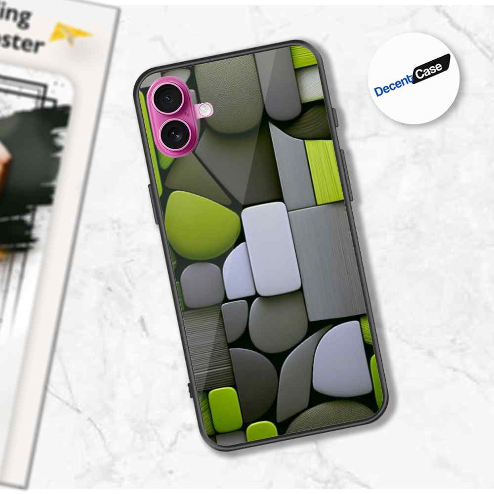 iPhone 16 Cover - Stones Series - Premium Printed Metal soft Bumper shock Proof Case